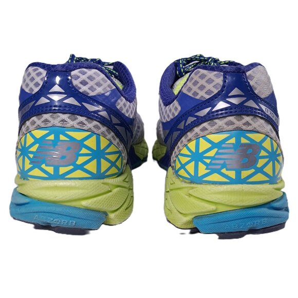 New Balance 870 V3 Running Shoes Women 9.5 B Blue Gray Yellow Athletic W870WB3 - Picture 10 of 16